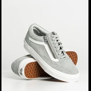 New Old Skool Zip Gray Suede Vans